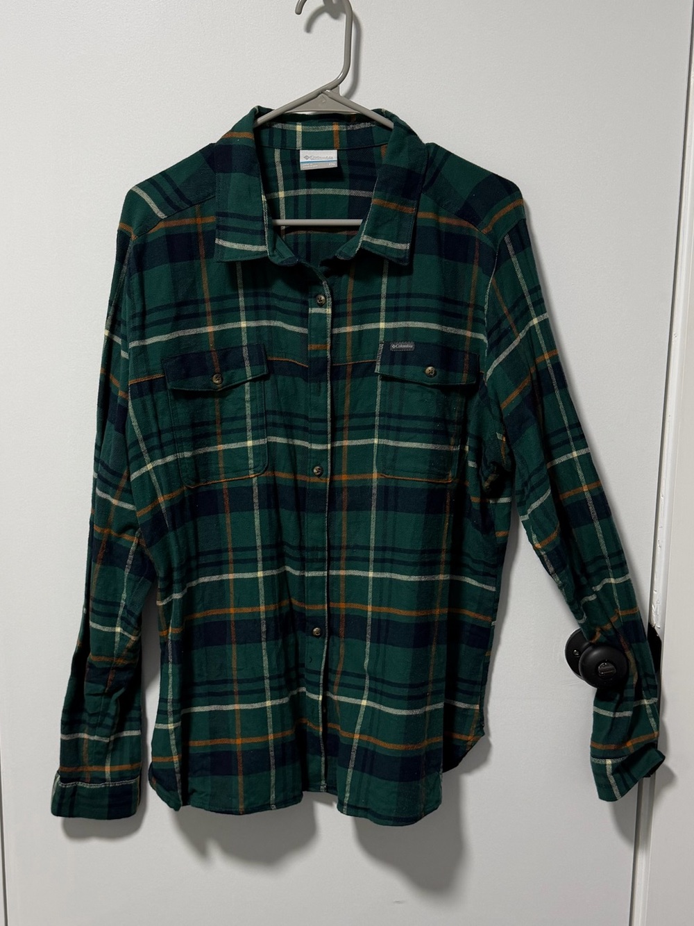 Columbia Green Plaid Button Up Shirt | Size XXL